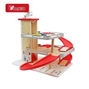 Wholesale Educational Pretend Play Wooden Parking Garage Toy for Kids W04B122